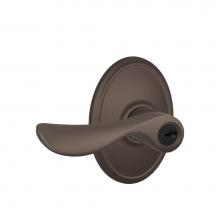 Schlage F51A CHP 613 WKF - Champagne Lever with Wakefield Trim Keyed Entry Lock in Oil Rubbed Bronze