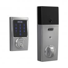 Schlage BE469ZP CEN 625 - Connect  Smart Deadbolt with Alarm with Century Trim, Z-Wave Plus Enabled