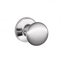 Schlage J10 STR 625 - Stratus Knob Hall and Closet Lock in Bright Chrome