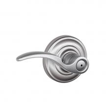 Schlage F40 STA 626 AND - St. Annes Lever with Andover Trim Bed and Bath Lock in Satin Chrome