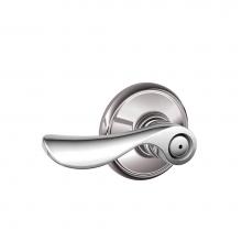 Schlage F40 CHP 625 - Champagne Lever Bed and Bath Lock in Bright Chrome