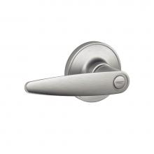 Schlage J40 DOV 630 - Dover Lever Bed and Bath Lock in Satin Stainless Steel