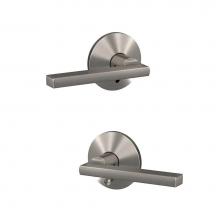 Schlage FC21 LAT 619 KIN - Custom Latitude Lever with Kinsler Trim Hall-Closet and Bed-Bath Lock in Satin Nickel