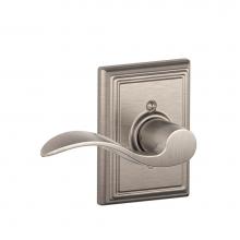 Schlage F170 ACC 619 ADD RH - Accent Lever with Addison Trim Non-Turning Lock in Satin Nickel - Right Handed