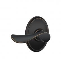 Schlage F10 CHP 716 WKF - Champagne Lever with Wakefield Trim Hall and Closet Lock in Aged Bronze
