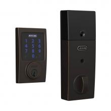 Schlage BE469NX CEN 716 - Connect Touchscreen Deadbolt with alarm with Century Trim in Aged Bronze