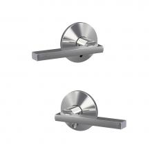 Schlage FC21 LAT 625 KIN - Custom Latitude Lever with Kinsler Trim Hall-Closet and Bed-Bath Lock in Bright Chrome
