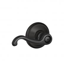Schlage F40 CLT 622 - Callington Lever Bed and Bath Lock in Matte Black