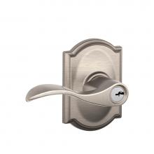 Schlage F51 V ACC 619 CAM - Accent Lever with Camelot Trim Keyed Entry Lock