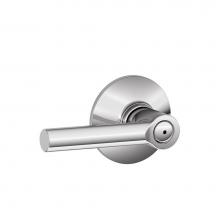 Schlage F40 BRW 625 - Broadway Lever Bed and Bath Lock in Bright Chrome