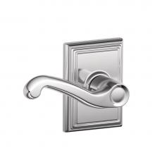 Schlage F10 FLA 625 ADD - Flair Lever with Addison Trim Hall and Closet Lock in Bright Chrome