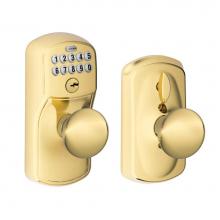 Schlage FE595 PLY 505 - Plymouth Keypad Knob with Flex-Lock with Plymouth Trim