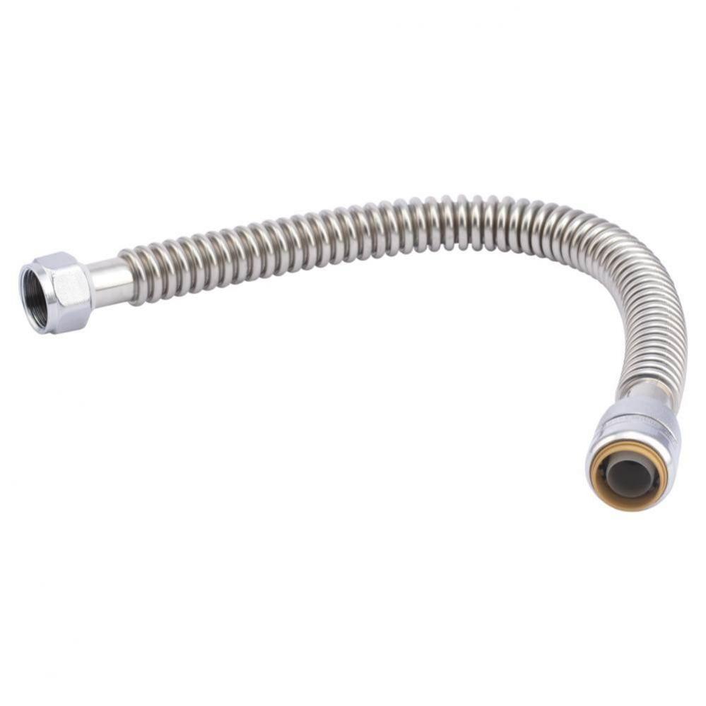 SB Flexible Water Heater Connector 3/4-in x 3/4-in FIP X 18-in SS