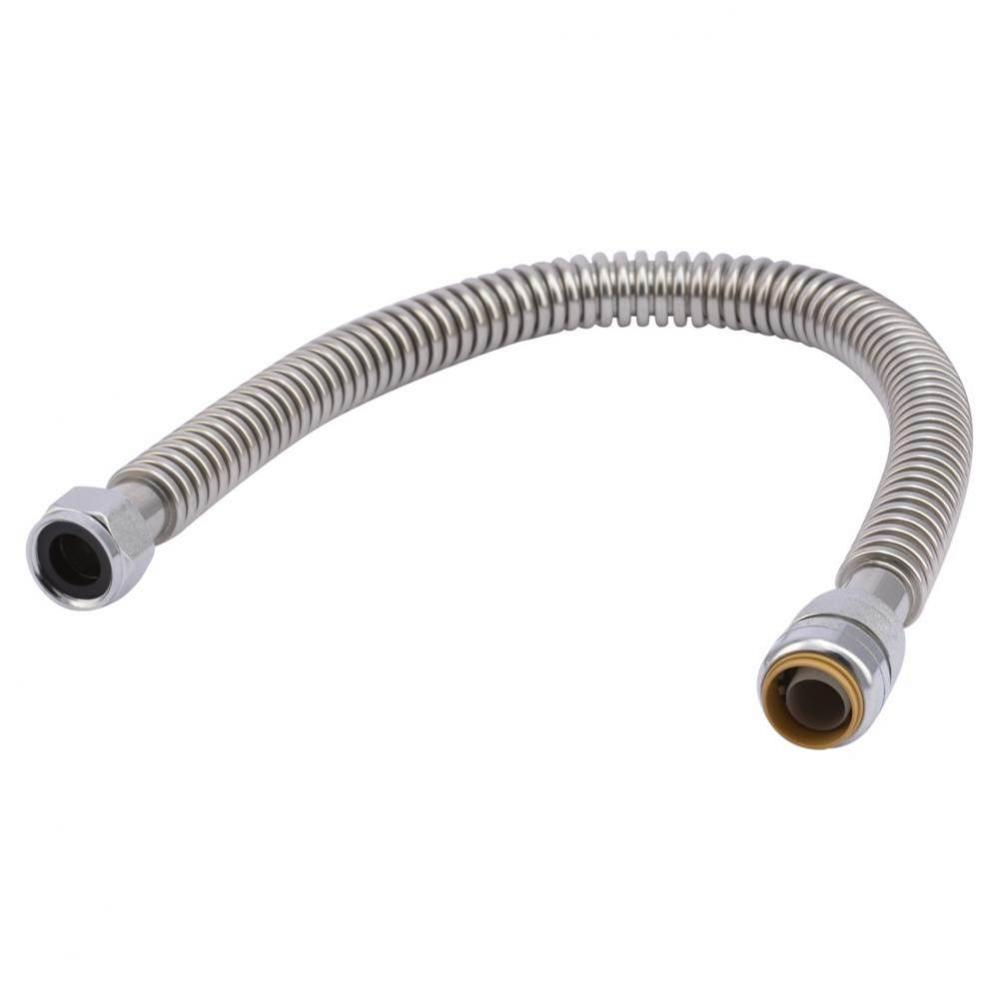 SB Flexible Water Heater Connector 3/4-in x 3/4-in FIP X 24-in SS