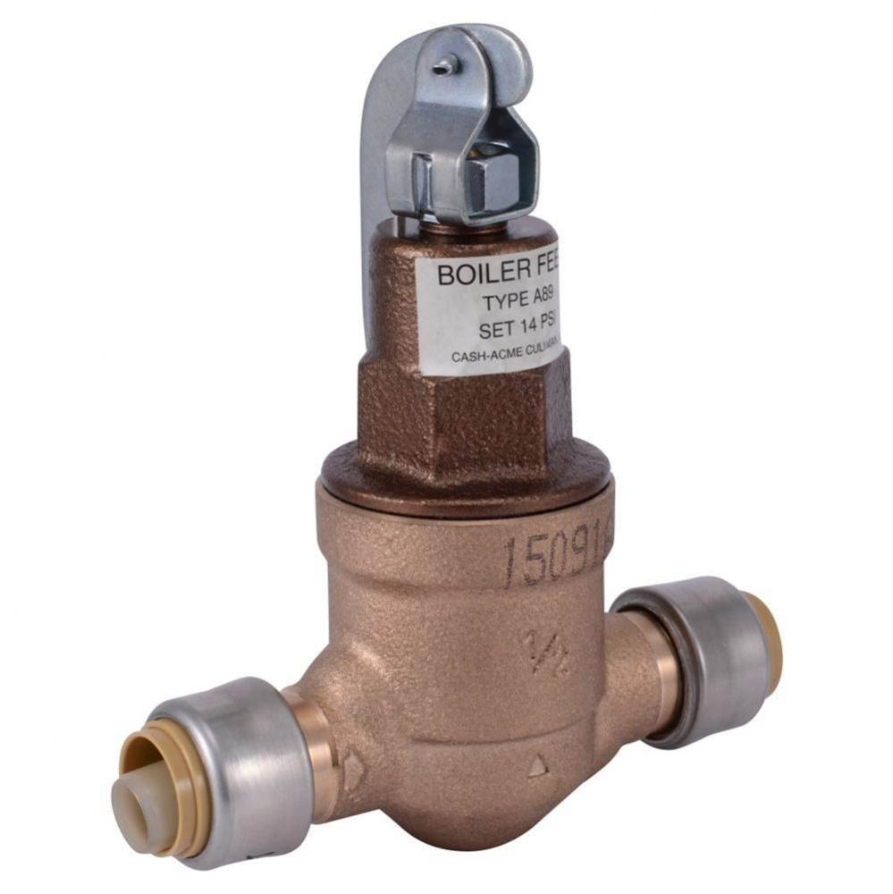 1/2-in Push-To-Connect Boiler Feed Valve