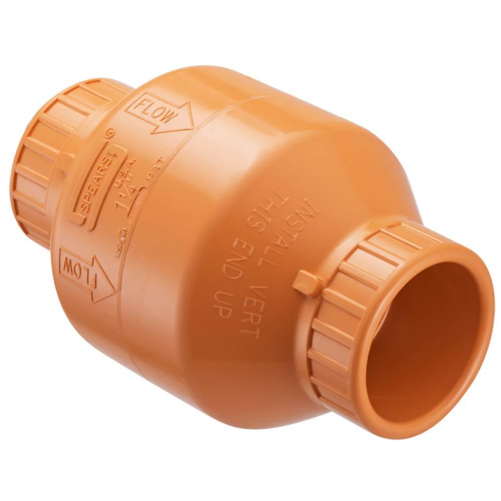 1-1/4 CPVC SWING CHECK VALVE SOC EPDM