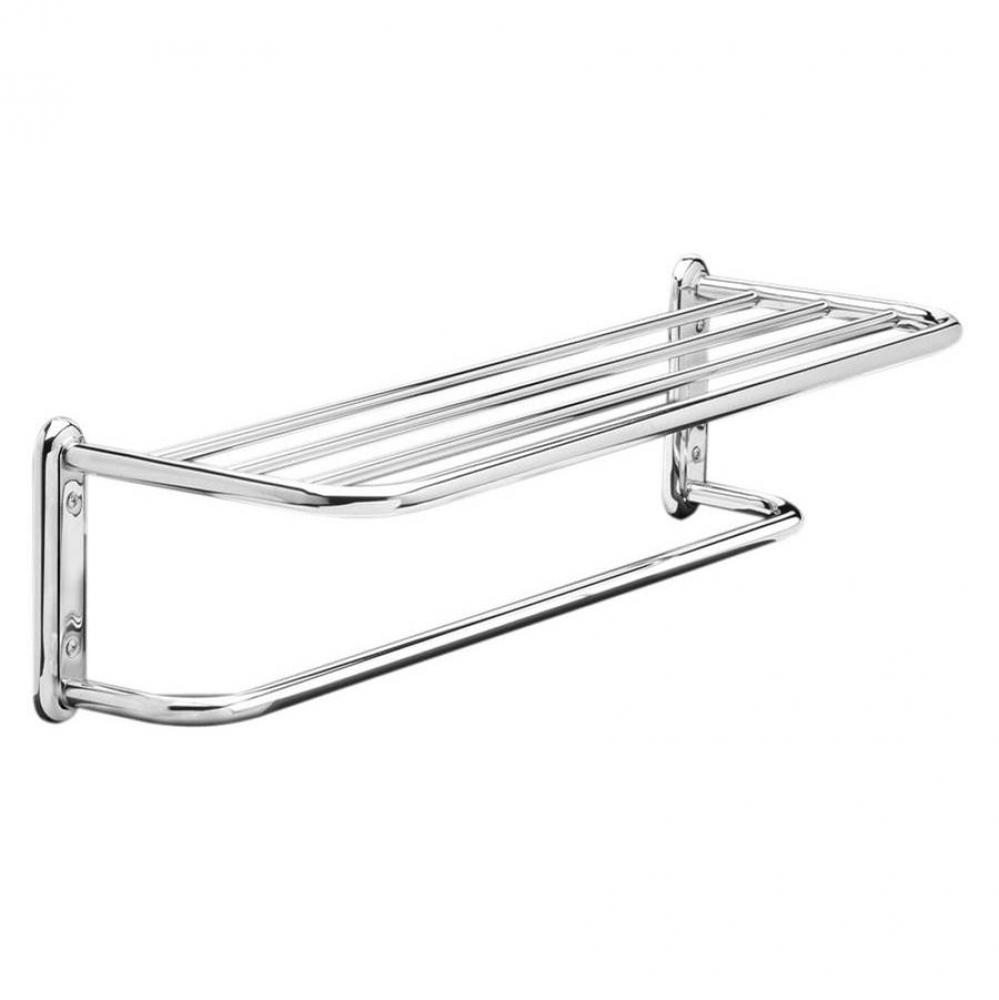 24'' Towel Shelf With Bar, Exposed Mount