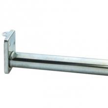 Taymor 25-MR72120 - Adjustable Steel Closet Rod, 72'' - 120'', Zinc