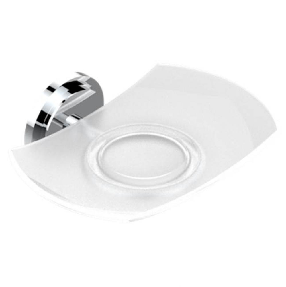 Glass Soap Dish, Wall Mounted