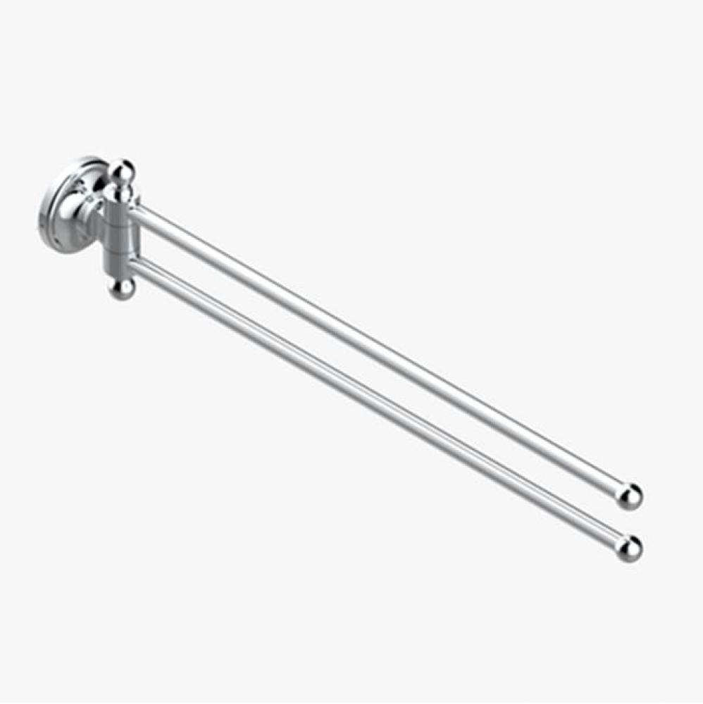 Towel Bar 15 3/4'' Long, Double Swivel