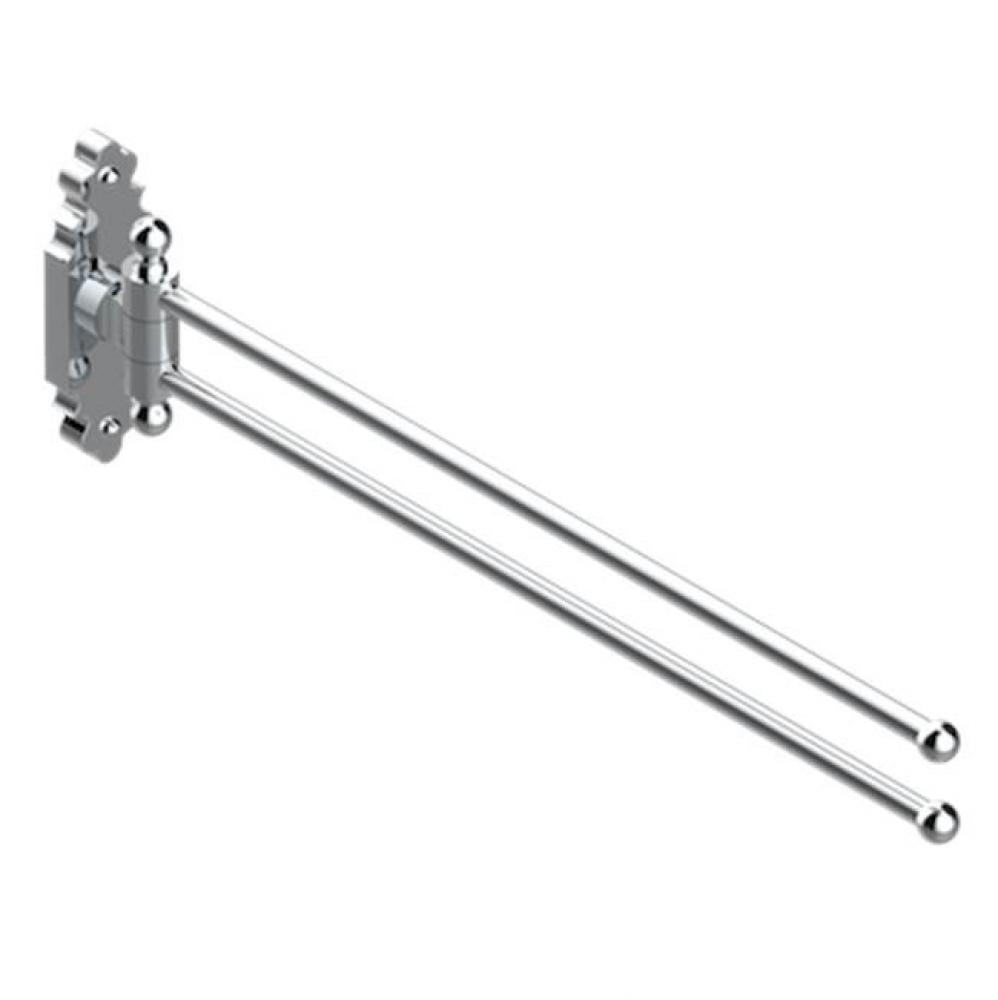 Towel Bar 15 3/4'' Long, Double Swivel