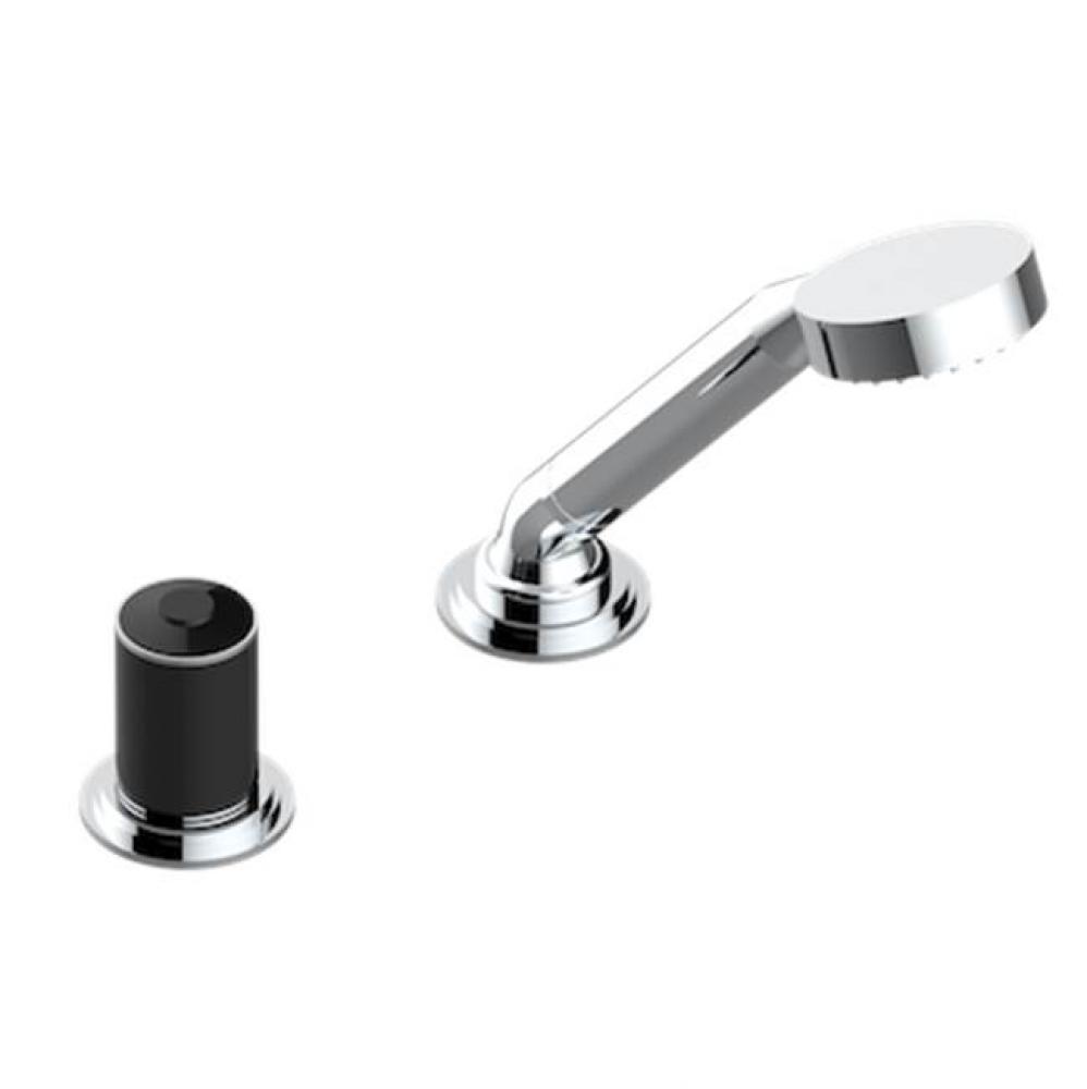 Deck Mounted Mixer With Handshower, Progressive Cartridge