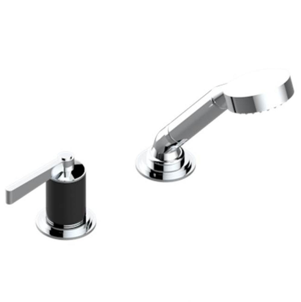 Deck Mounted Mixer With Handshower, Progressive Cartridge