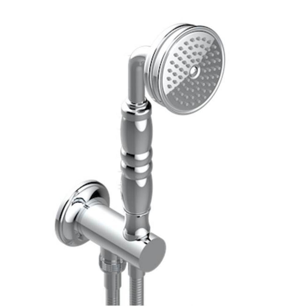 Wall Mounted Handshower With Integrated Fixed Hook