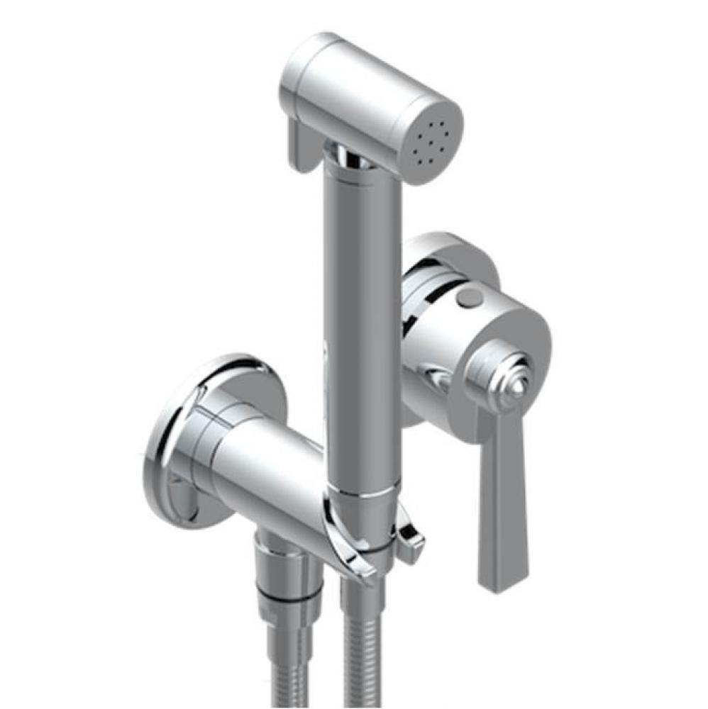 Trim Only For WC Douche Includes Trigger Spray, Wall Mounted Single Lever Mixer, Reinforced Hose,