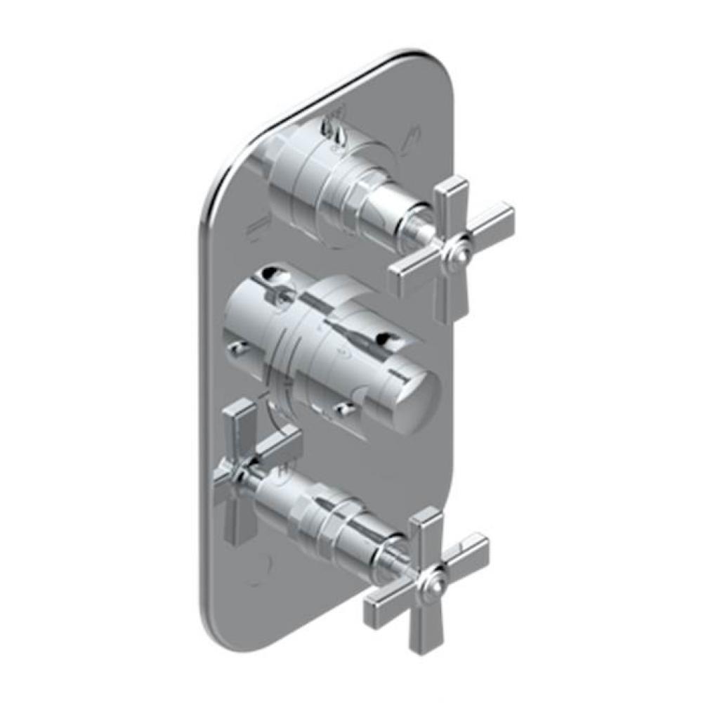 Trim For Thg Thermostat 3 Functions, With One Off Function And 2 Outlets And One Single Off Functi