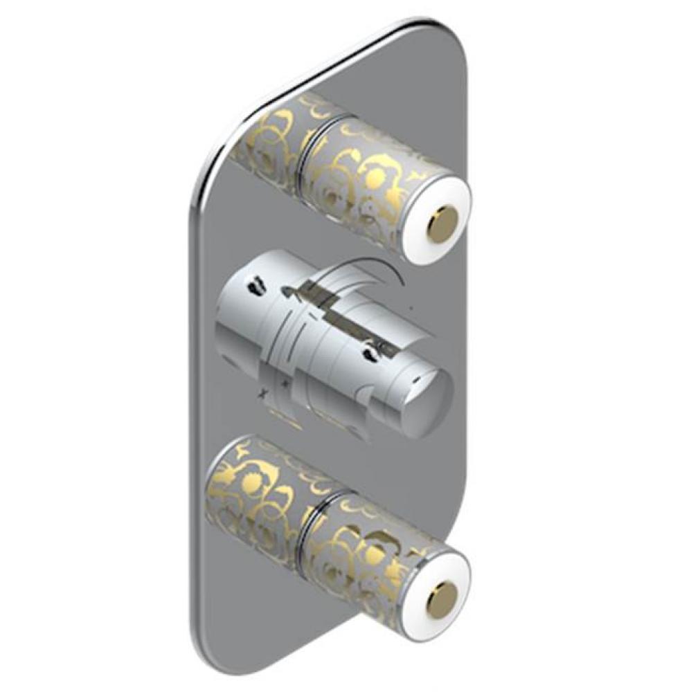 Trim For Thg Thermostat 2 Volume Controls, Rough Part Supplied With Fixing Box Ref. 5 400ae/us