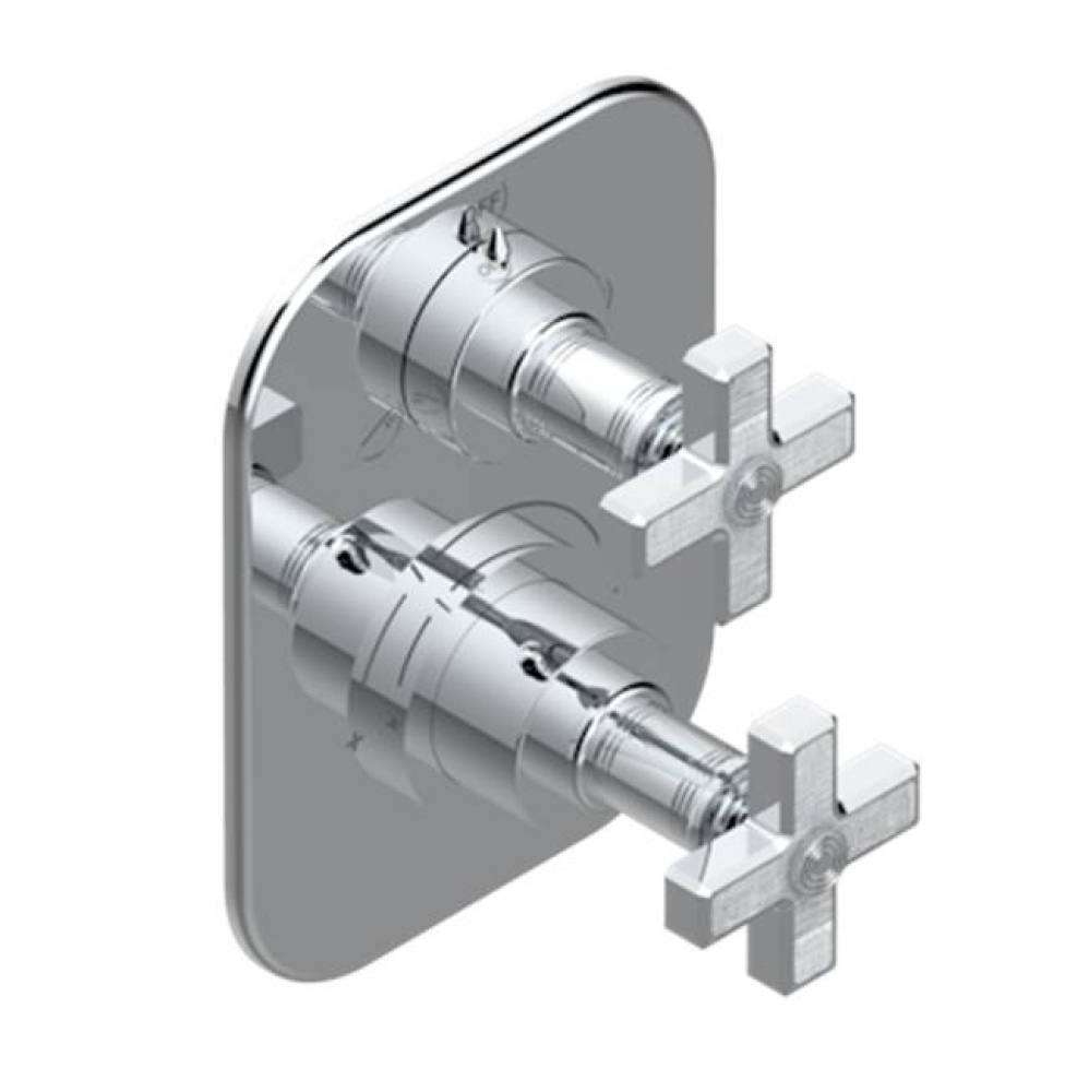 Trim for thg thermostat with 2-way diverter, rough part supplied with fixing box ref. 5 500AE/US