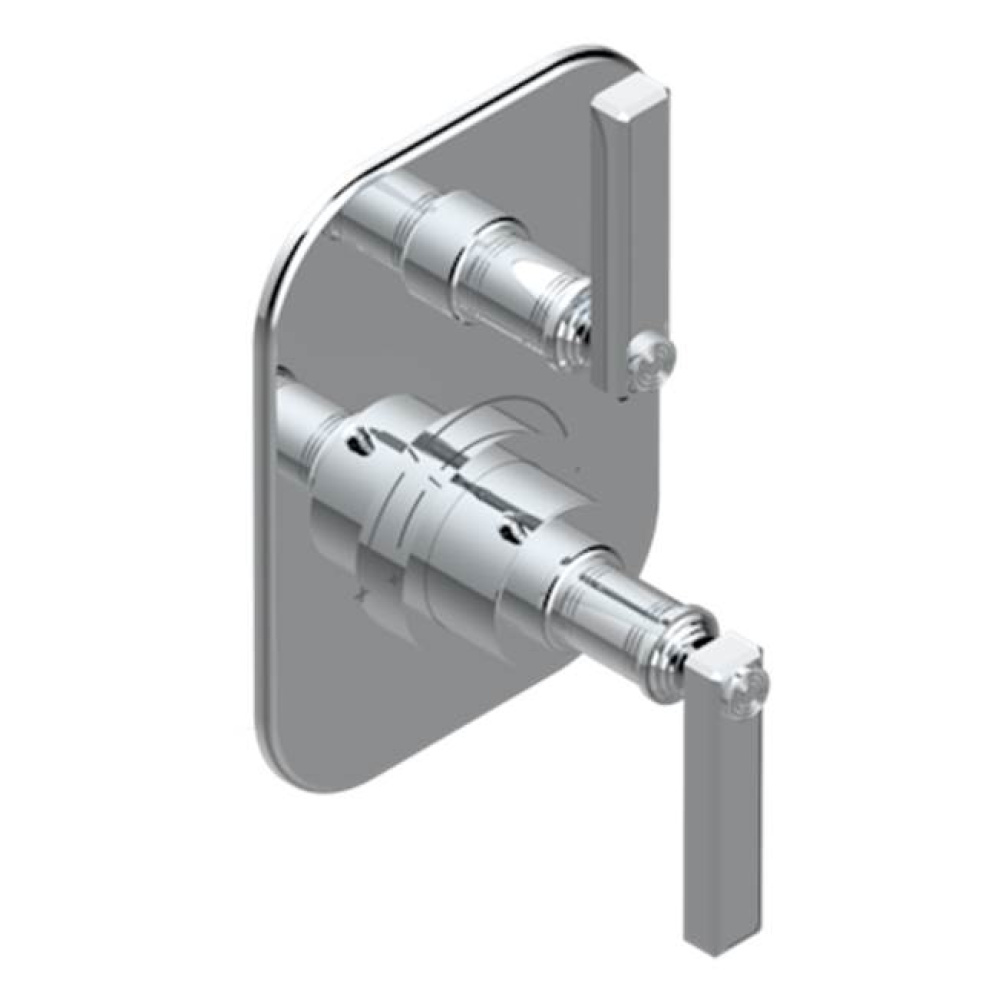 Trim for THG thermostatic valve 1 volume control, rough part supplied with fixing box ref.5 300AE/