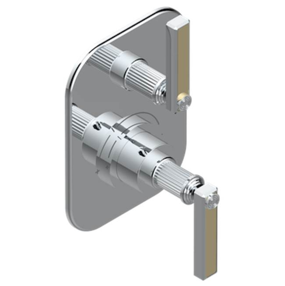 Trim for THG thermostatic valve 1 volume control, rough part supplied with fixing box ref.5 300AE/