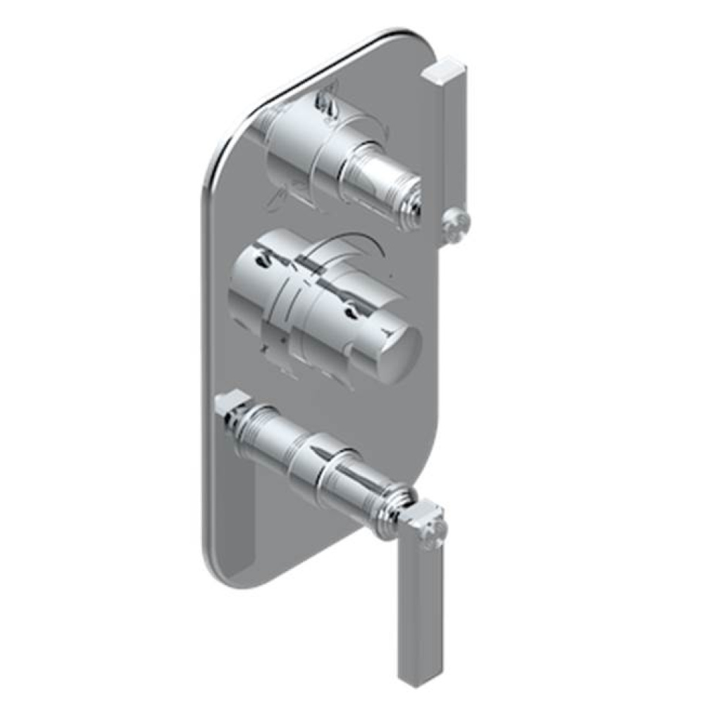 Trim for thg thermostat with 2-way diverter and on/off control, rough part supplied with fixing bo