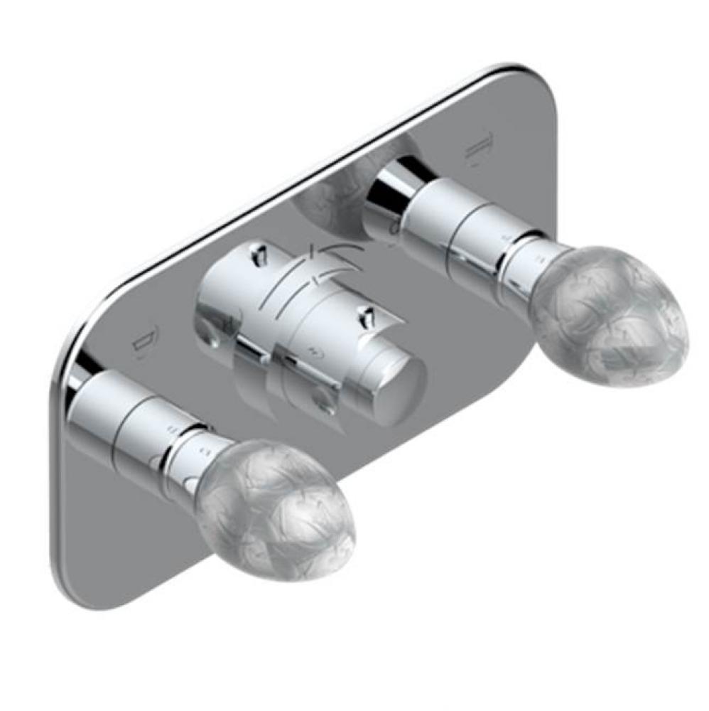 Trim For Thg Thermostat With 2 Valves Ref. 5 401ahm/us Rough Part Supplied With Fixing Box, Item T