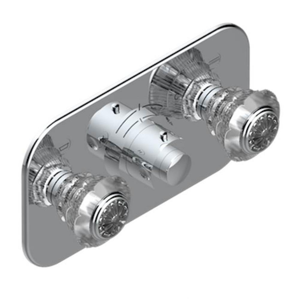 Trim For Thg Thermostat With 2 Valves Ref. 5 401ahm/us Rough Part Supplied With Fixing Box, Item T