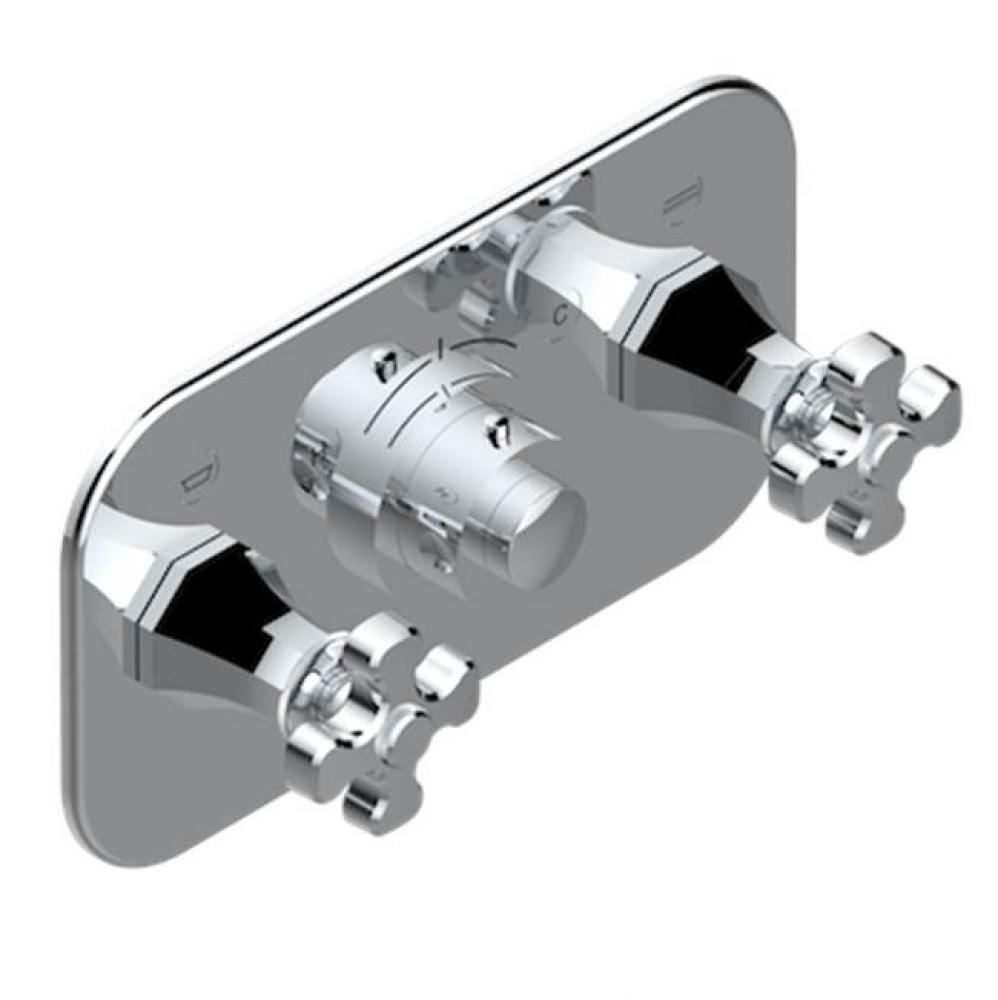 Trim For Thg Thermostat With 2 Valves Ref. 5 401ahm/us Rough Part Supplied With Fixing Box, Item T