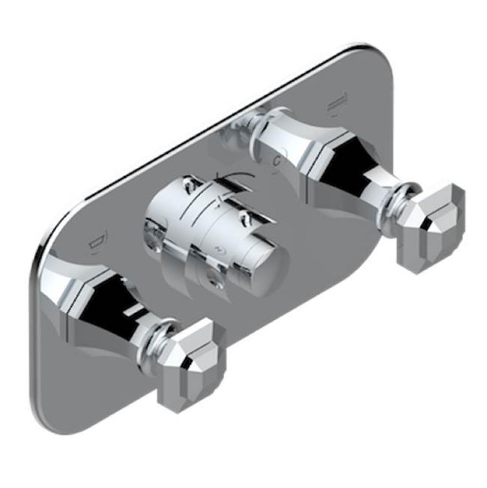 Trim For Thg Thermostat With 2 Valves Ref. 5 401ahm/us Rough Part Supplied With Fixing Box, Item T