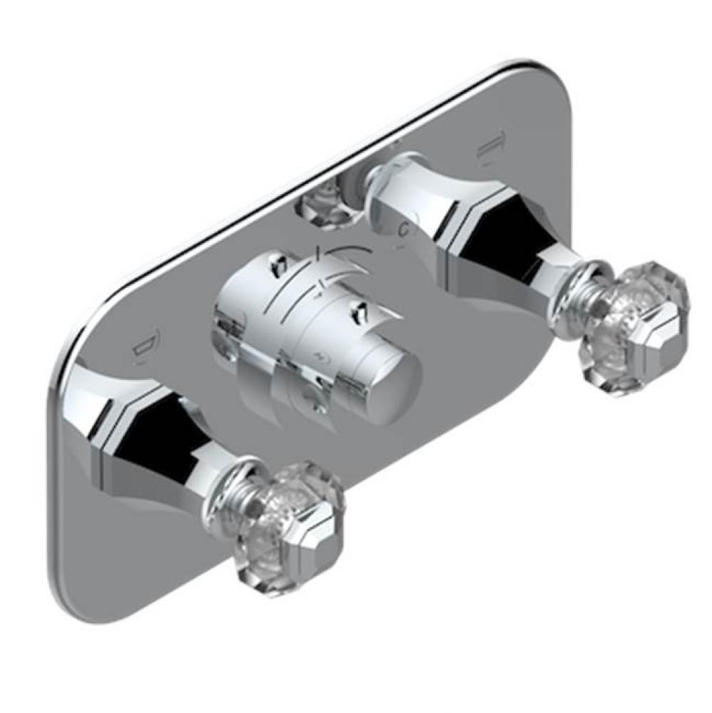 Trim For Thg Thermostat With 2 Valves Ref. 5 401ahm/us Rough Part Supplied With Fixing Box, Item T