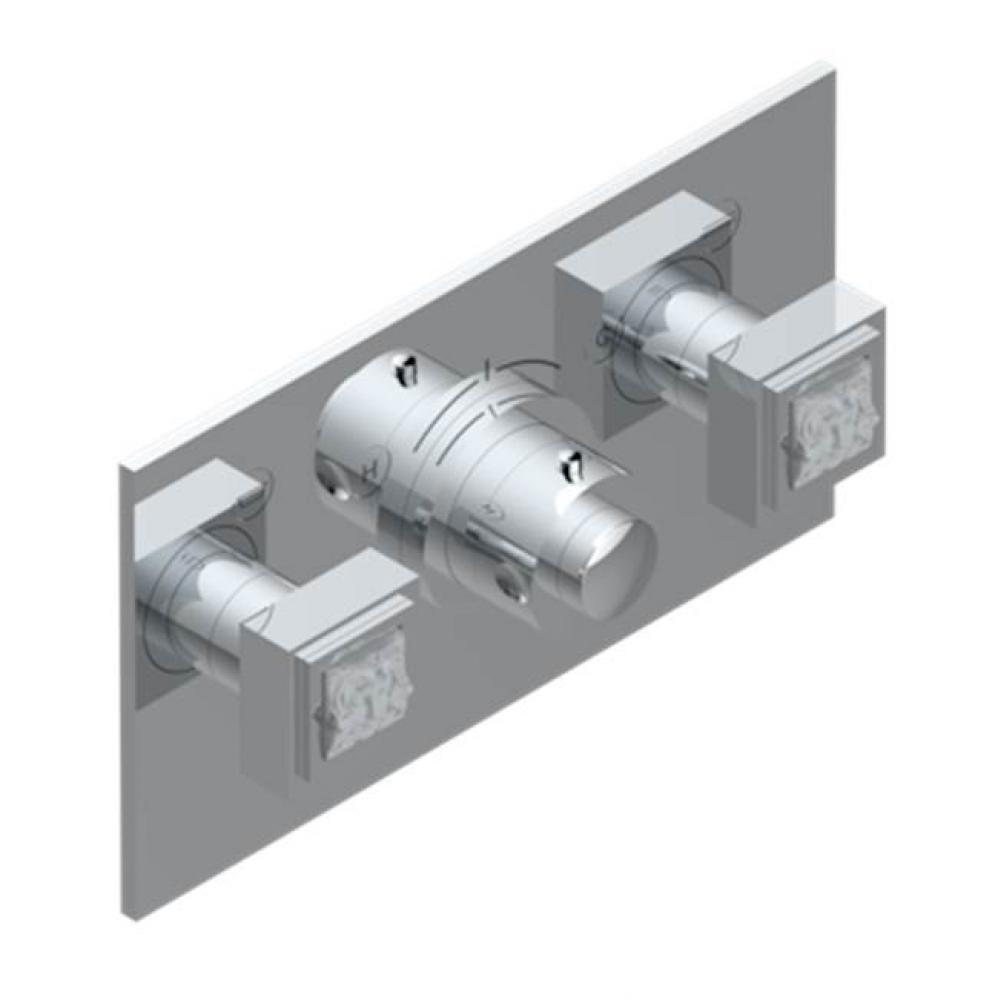 Trim For Thg Thermostat With 2 Valves Ref. 5 401ahm/us Rough Part Supplied With Fixing Box, Item T