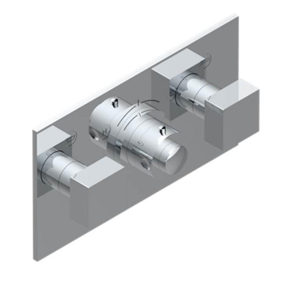 Trim For Thg Thermostat With 2 Valves Ref. 5 401ahm/us Rough Part Supplied With Fixing Box, Item T