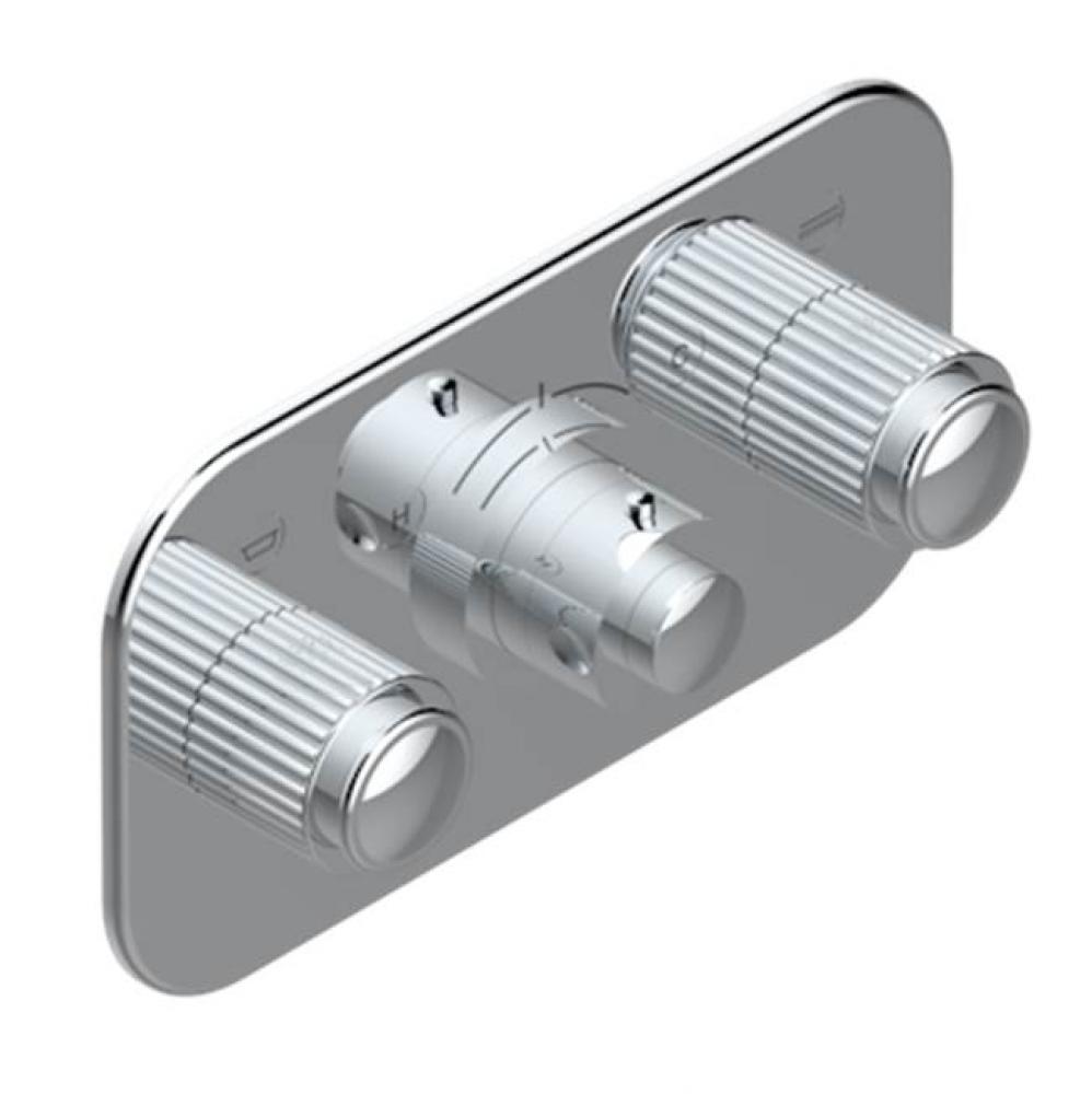 Trim For Thg Thermostat With 2 Valves Ref. 5 401ahm/us Rough Part Supplied With Fixing Box, Item T