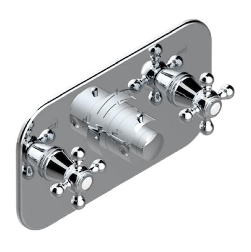 Trim For Thg Thermostat With 2 Valves Ref. 5 401ahm/us Rough Part Supplied With Fixing Box, Item T