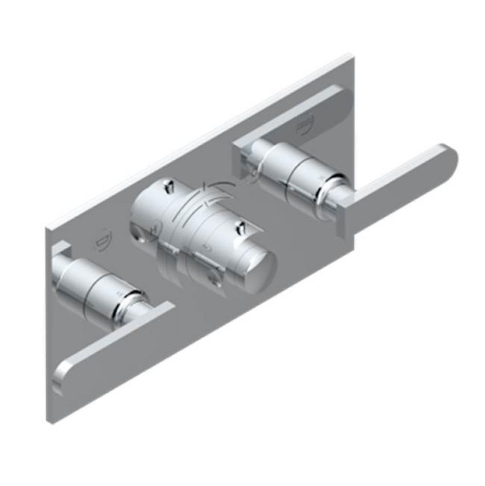 Trim For Thg Thermostat With 2 Valves Ref. 5 401ahm/us Rough Part Supplied With Fixing Box, Item T