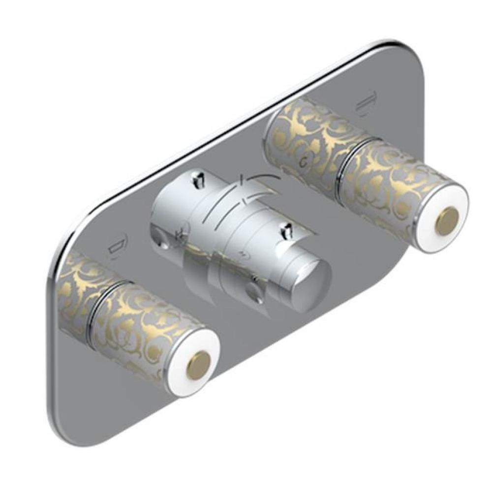 Trim For Thg Thermostat With 2 Valves Ref. 5 401ahm/us Rough Part Supplied With Fixing Box, Item T