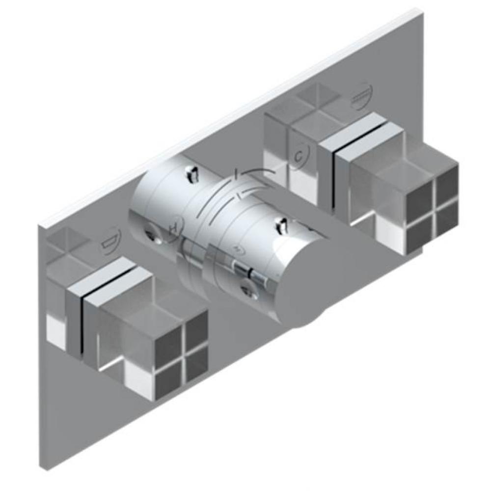 Trim For Thg Thermostat With 2 Valves Ref. 5 401ahm/us Rough Part Supplied With Fixing Box, Item T