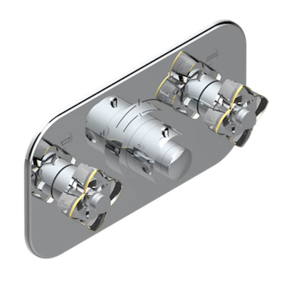 Trim For Thg Thermostat With 2 Valves Ref. 5 401ahm/us Rough Part Supplied With Fixing Box, Item T
