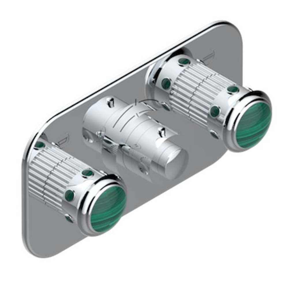 Trim For Thg Thermostat With 2 Valves Ref. 5 401ahm/us Rough Part Supplied With Fixing Box, Item T