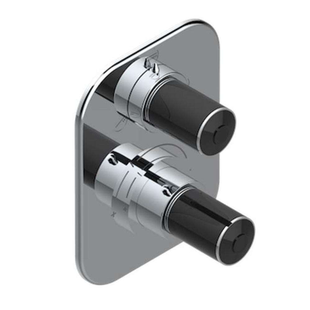 Trim For Thg Thermostat With Stop Valve And 3-way Diverter, Rough Part Supplied With Fixing Box Re